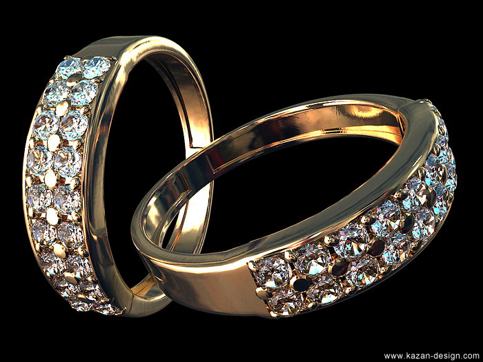 ювелирная модель - кольцо с бриллиантами